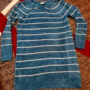 Lularoe Teal Chanelle Lauren Sweater Dress